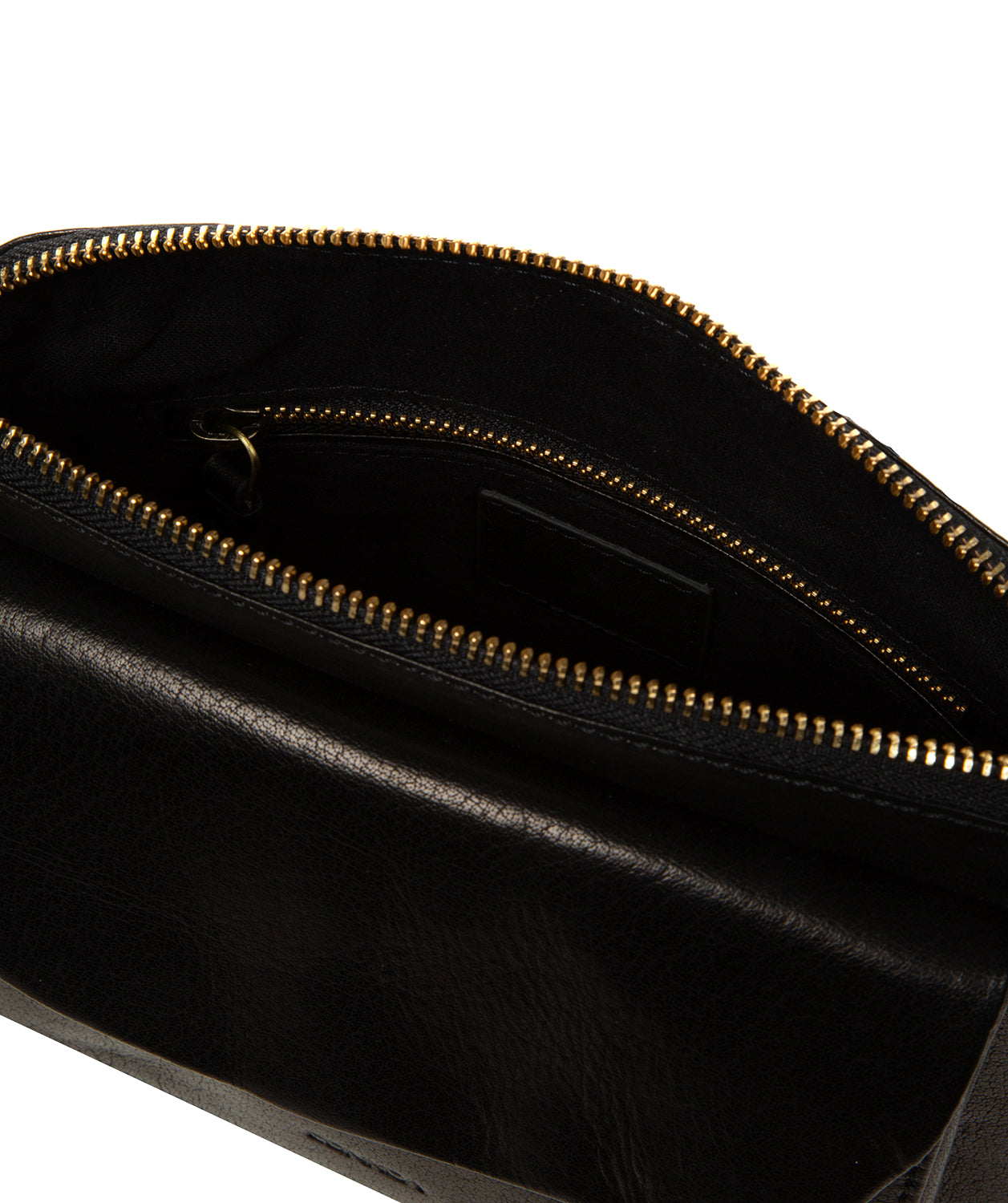 'Odalis' Black Leather Cross Body Bag