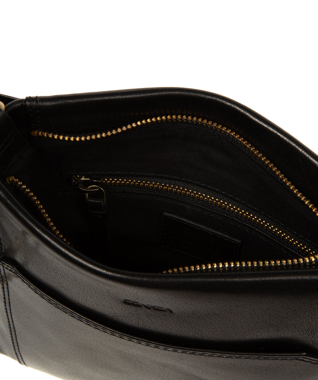 'Marissa' Black Leather Cross Body Bag