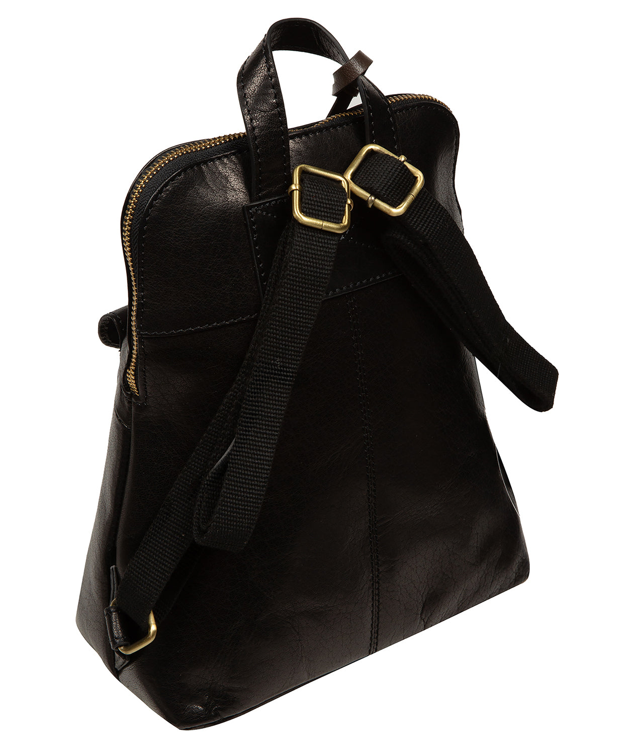 Fold-over front flap with press stud fastening detail