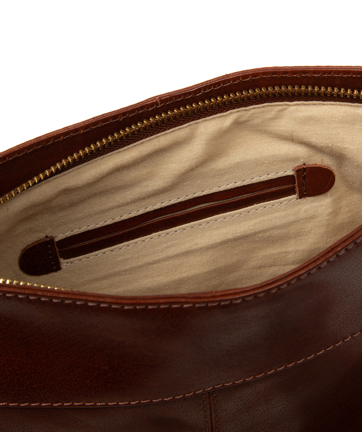 'Malin' Conker Brown Leather Cross Body Bag