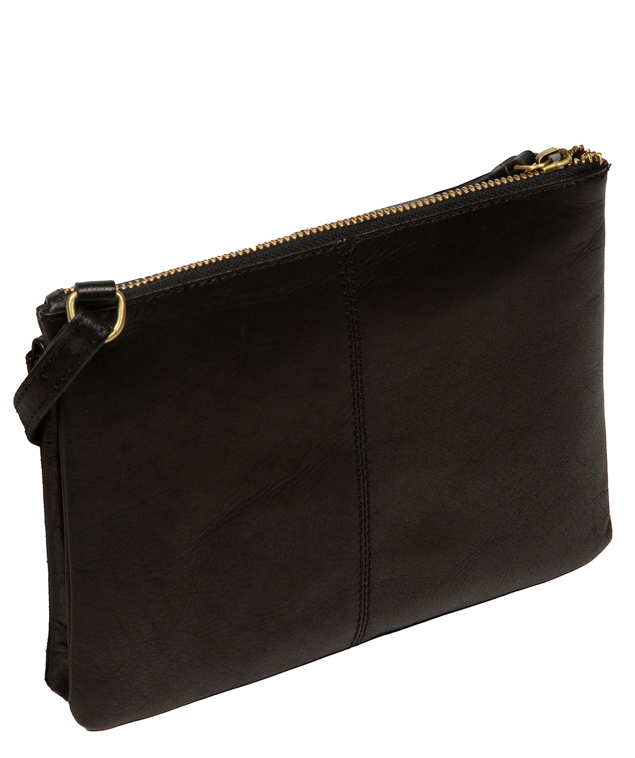 'Marietta' Black Leather Cross Body Bag
