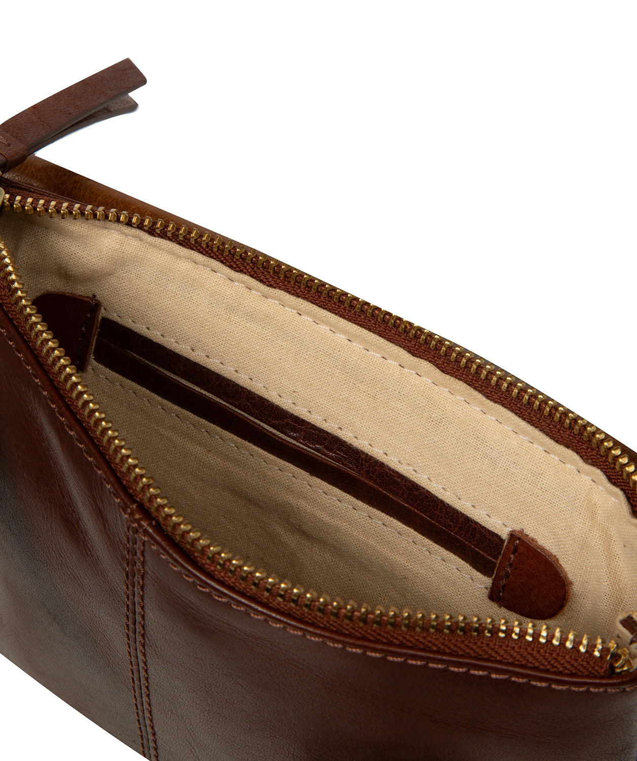 'Marietta' Conker Brown & Dark Tan Leather Cross Body Bag