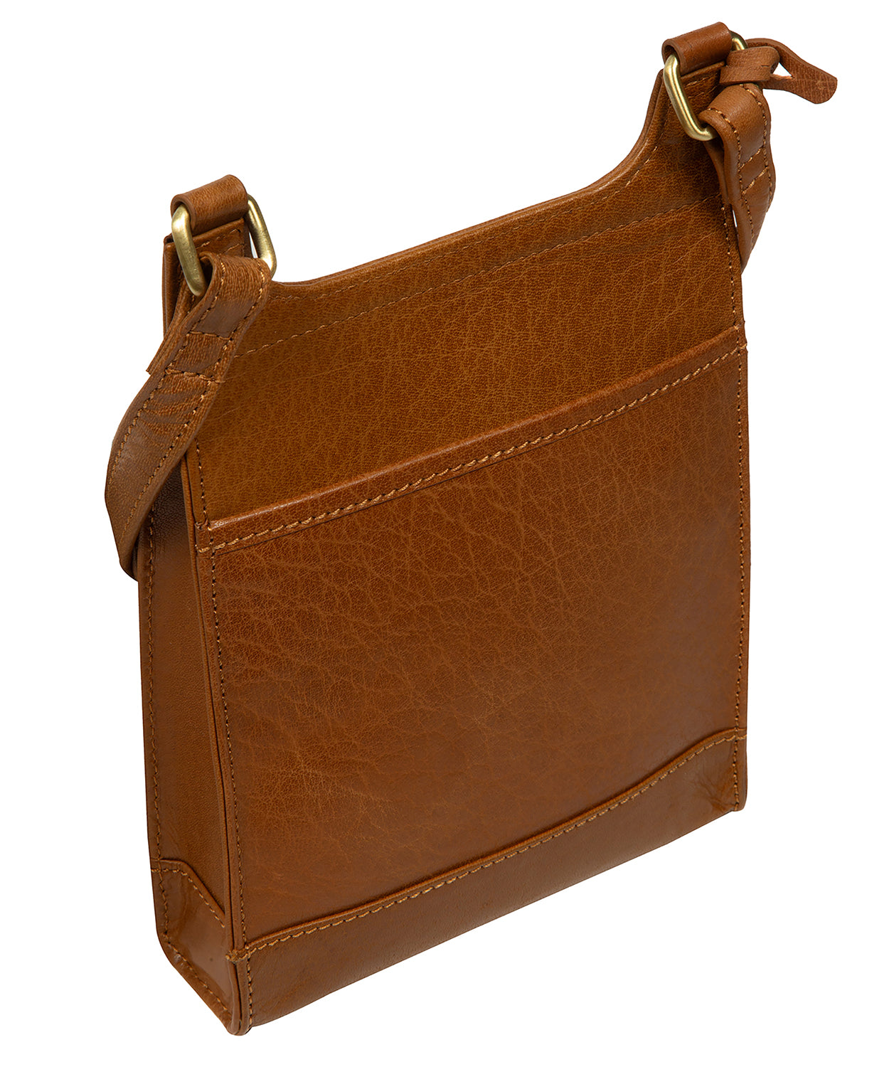 'Coraline' Dark Tan Leather Cross Body Bag