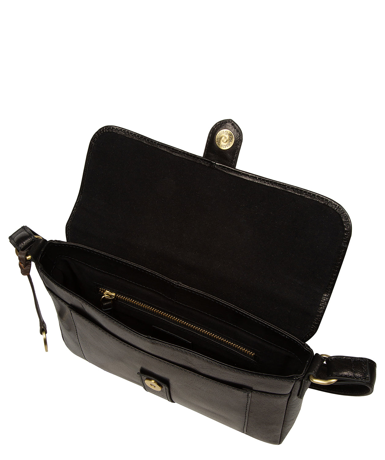 'Marianne' Black Leather Evening Bag