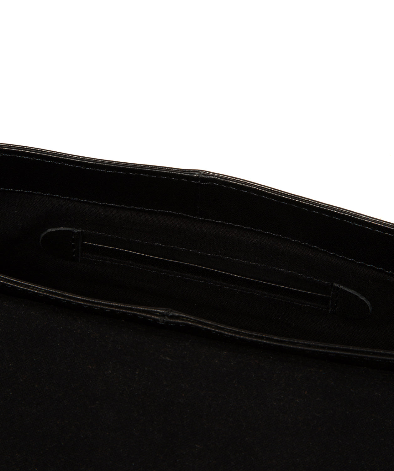'Marianne' Black Leather Evening Bag