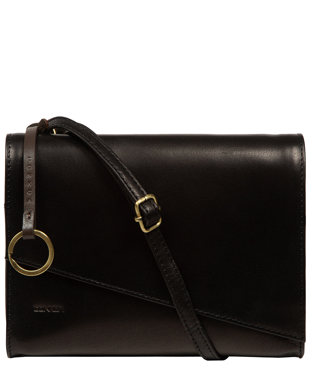 'Fallon' Black Leather Cross Body Bag