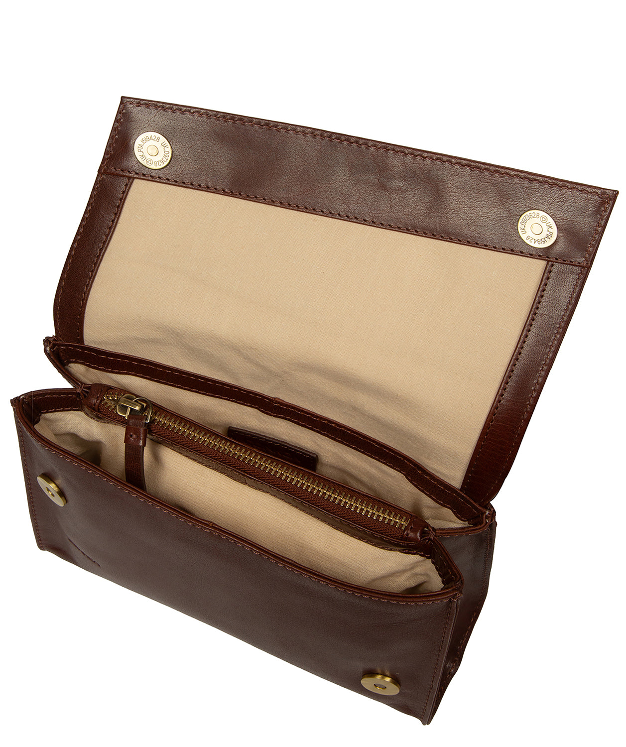 'Fallon' Conker Brown Leather Cross Body Bag