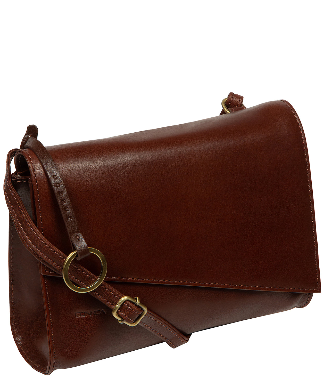 'Fallon' Conker Brown Leather Cross Body Bag