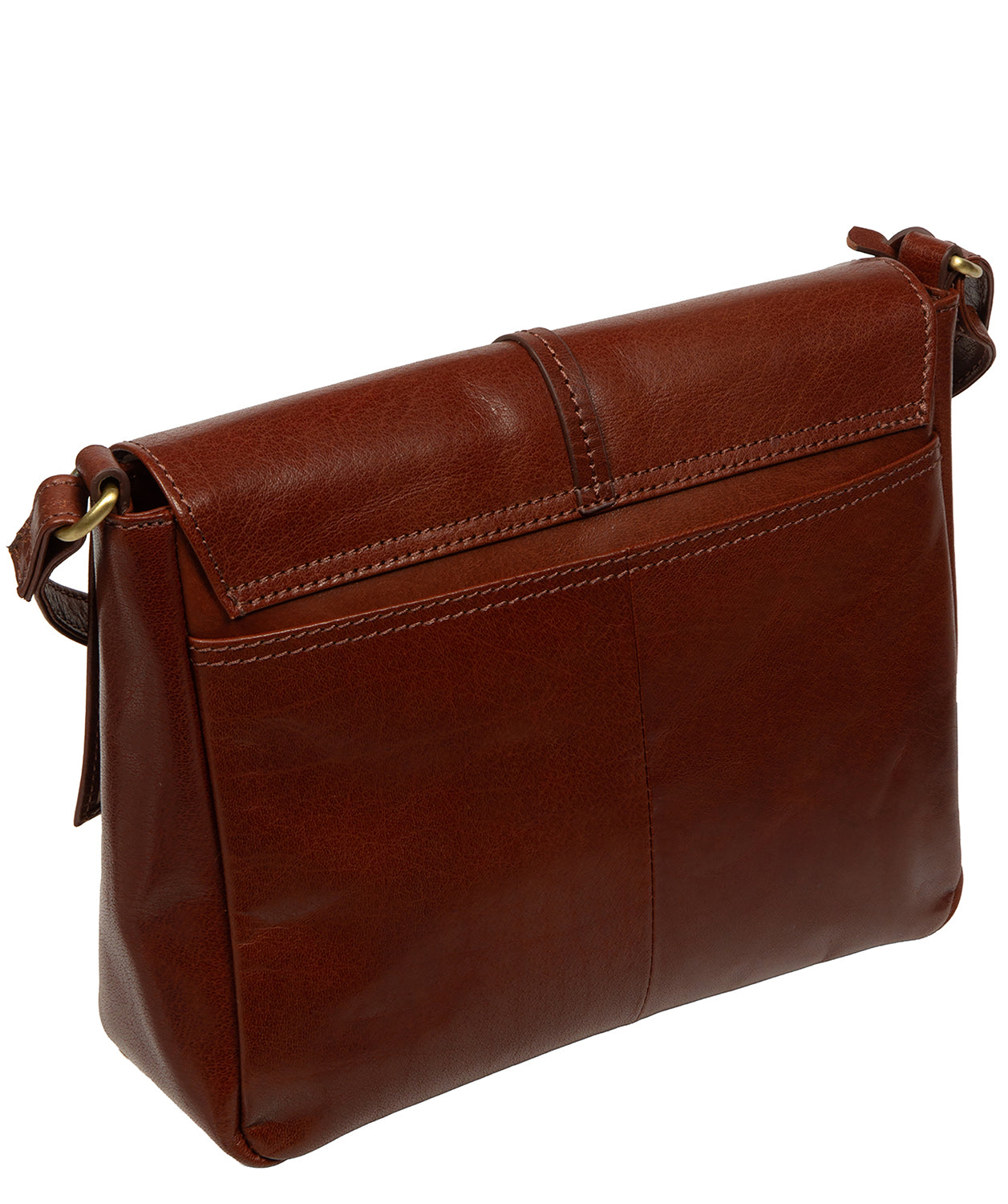 'Myla' Conker Brown Leather Cross Body Bag