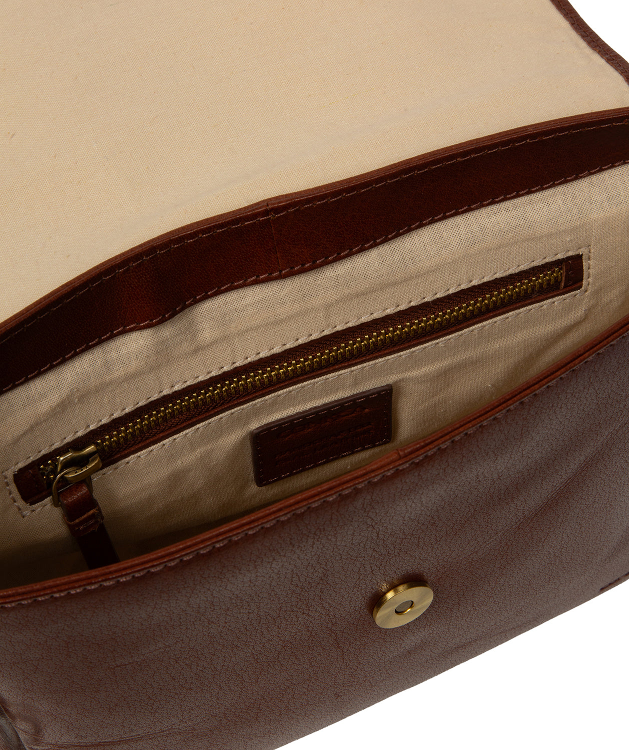 'Myla' Conker Brown Leather Cross Body Bag