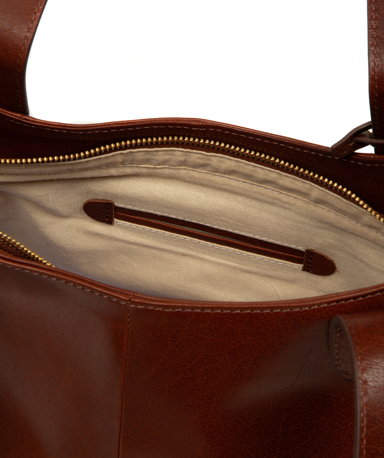 'Lilou' Conker Brown Leather Handbag