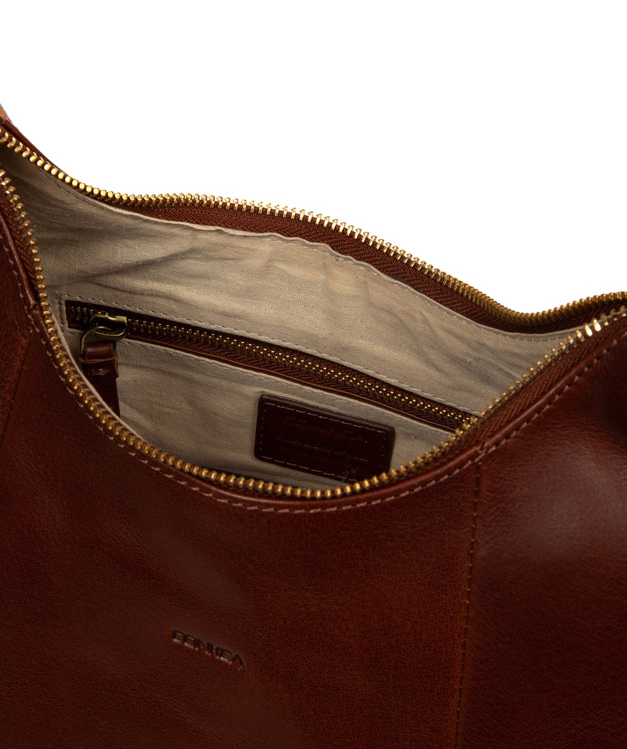 'Candy' Conker Brown Leather Handbag