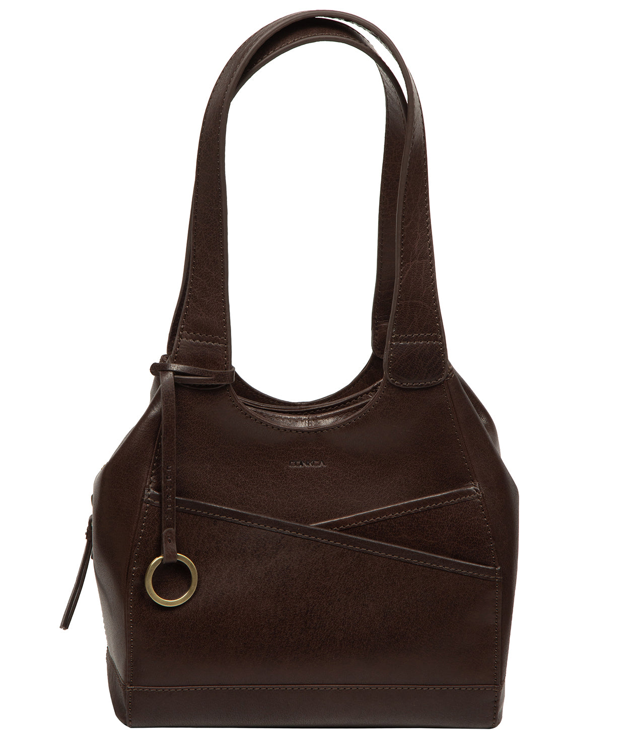 'Vesper' Cocoa Leather Handbag