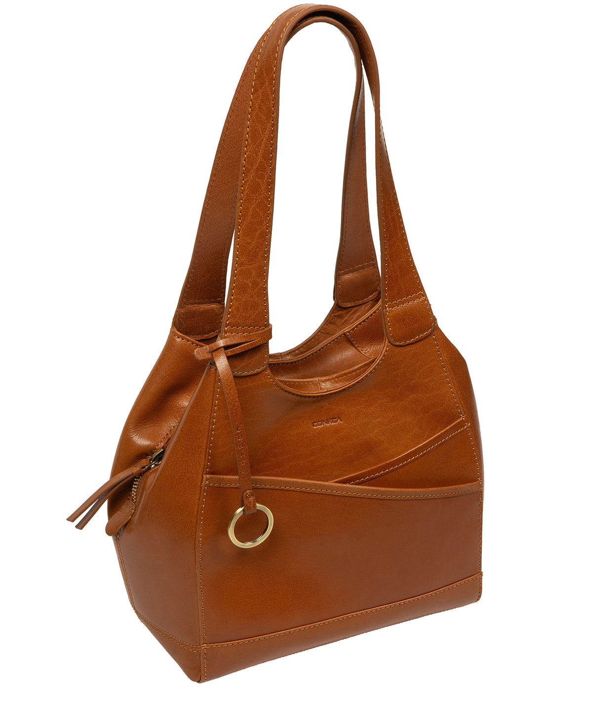 back exterior pocket detail and overlap design