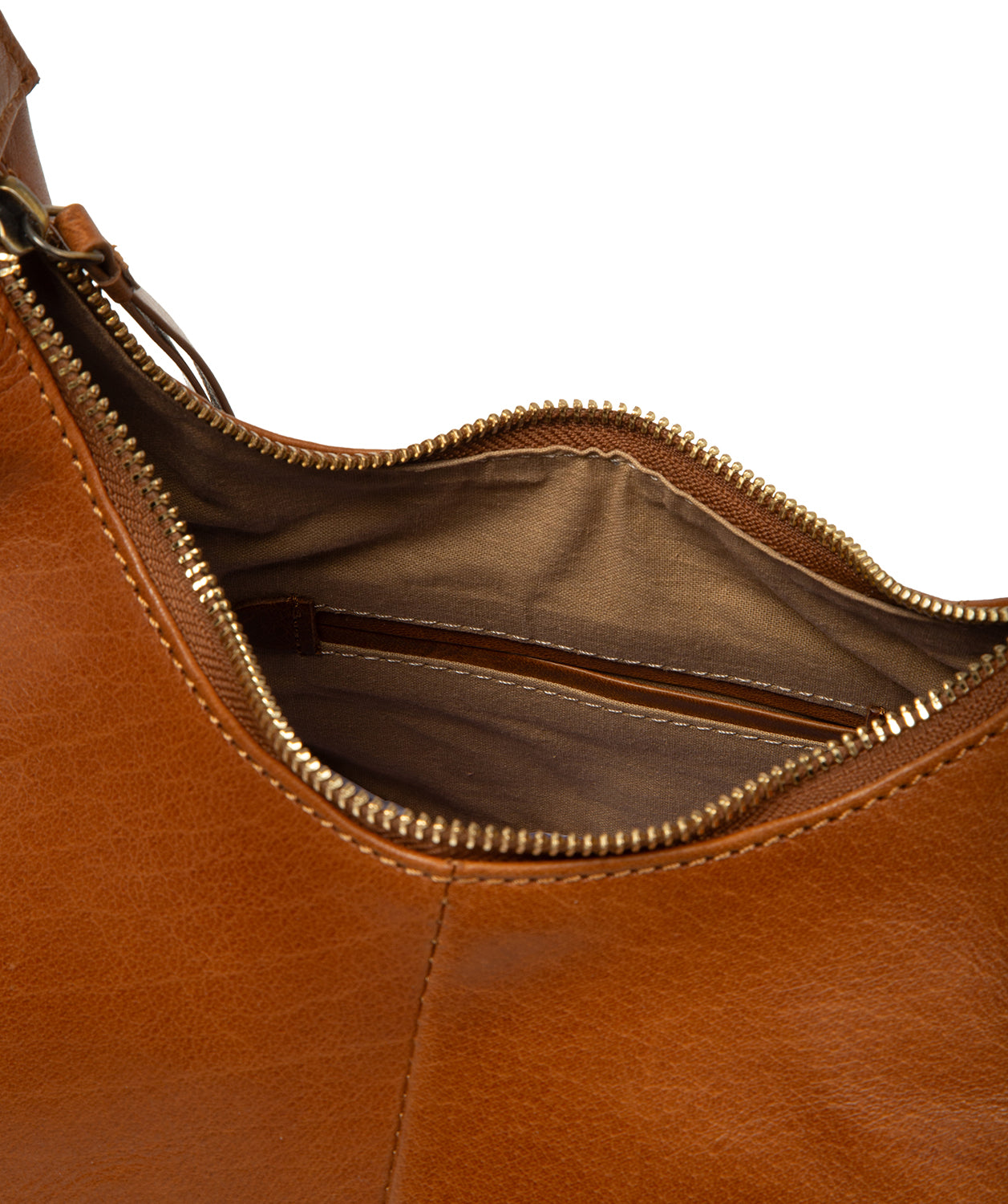 'Candy' Dark Tan Leather Handbag