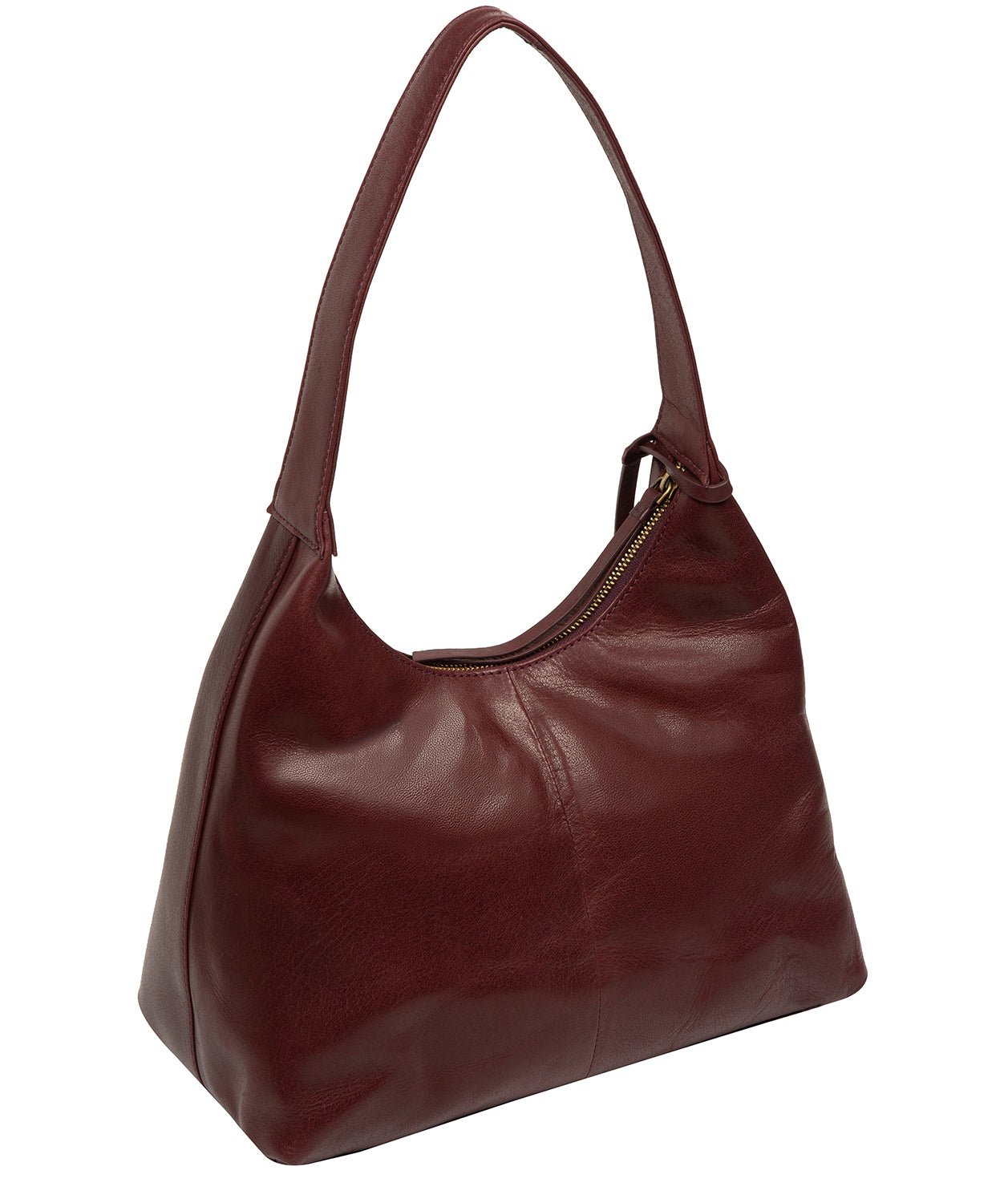 'Candy' Plum Leather Handbag