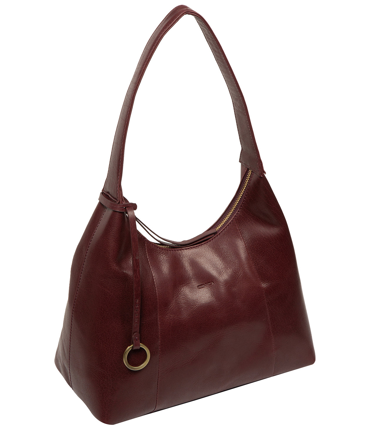 'Candy' Plum Leather Handbag