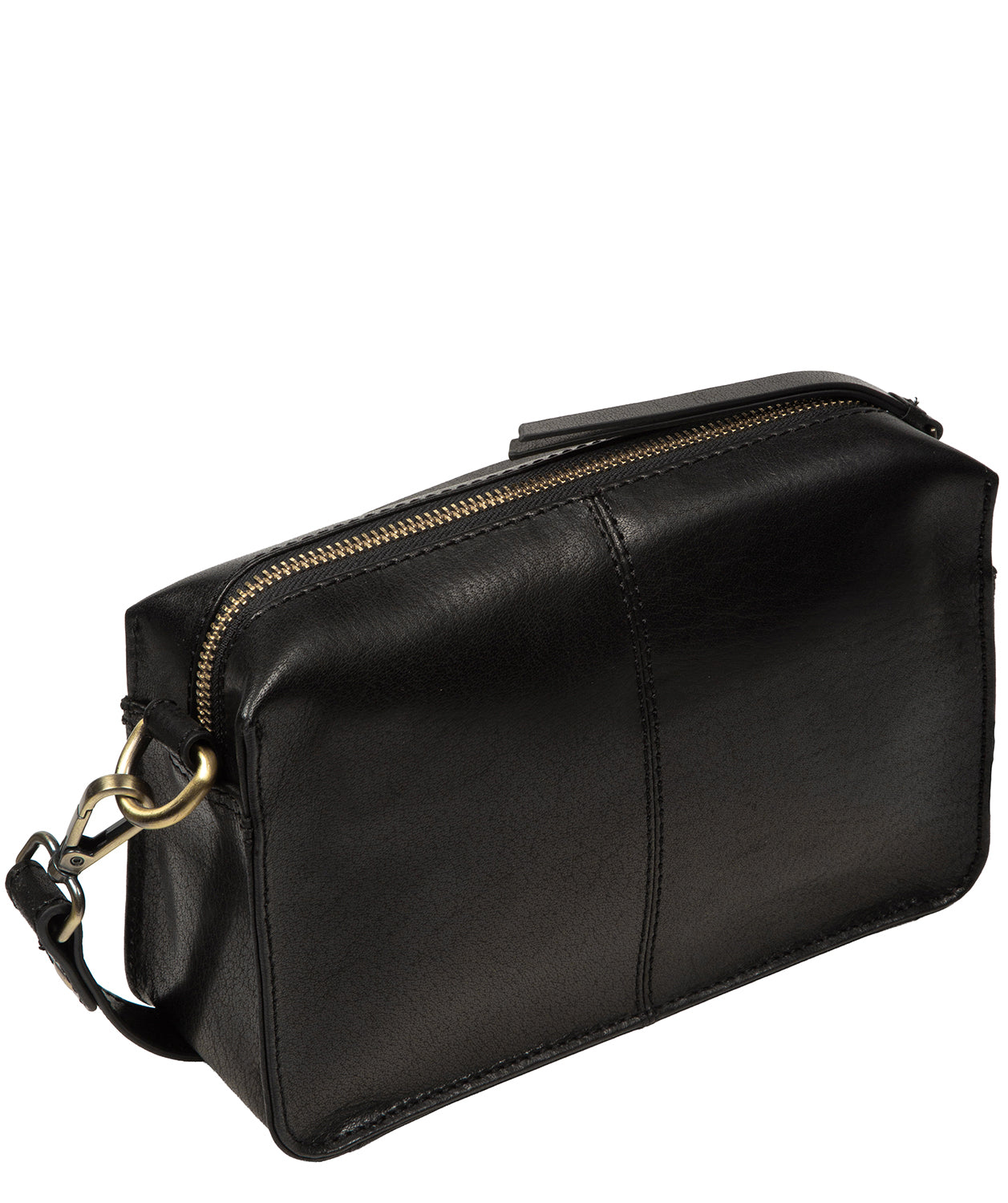 'Azalea' Black Leather Cross Body Bag