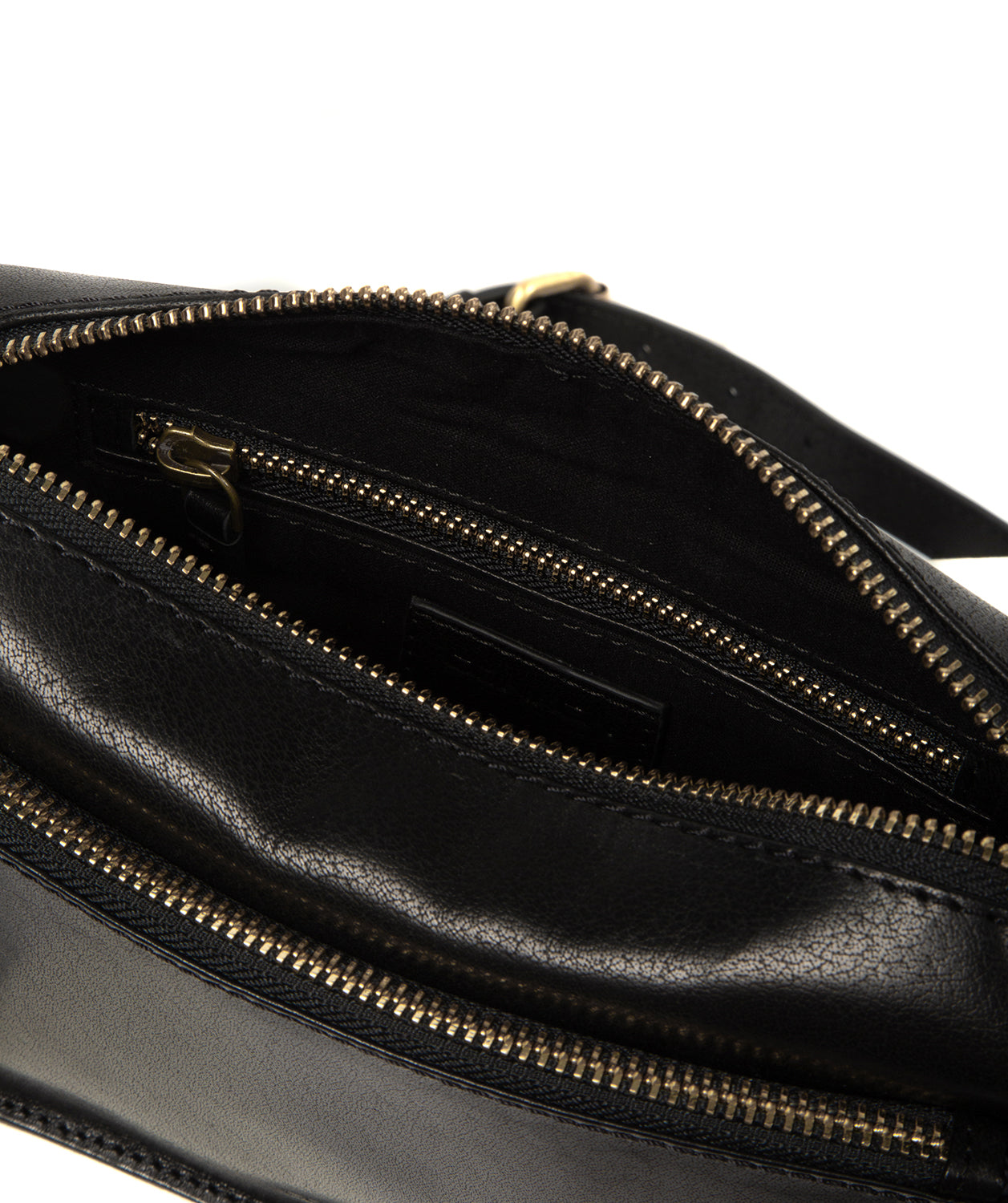 'Azalea' Black Leather Cross Body Bag