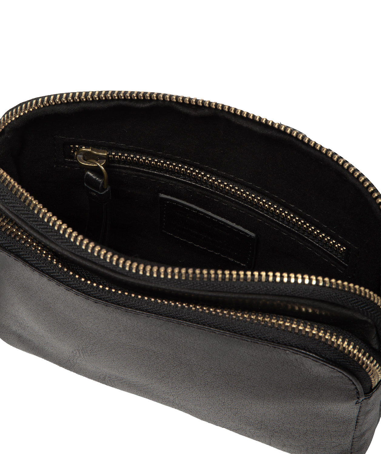 'Jay' Black Leather Cross Body Bag