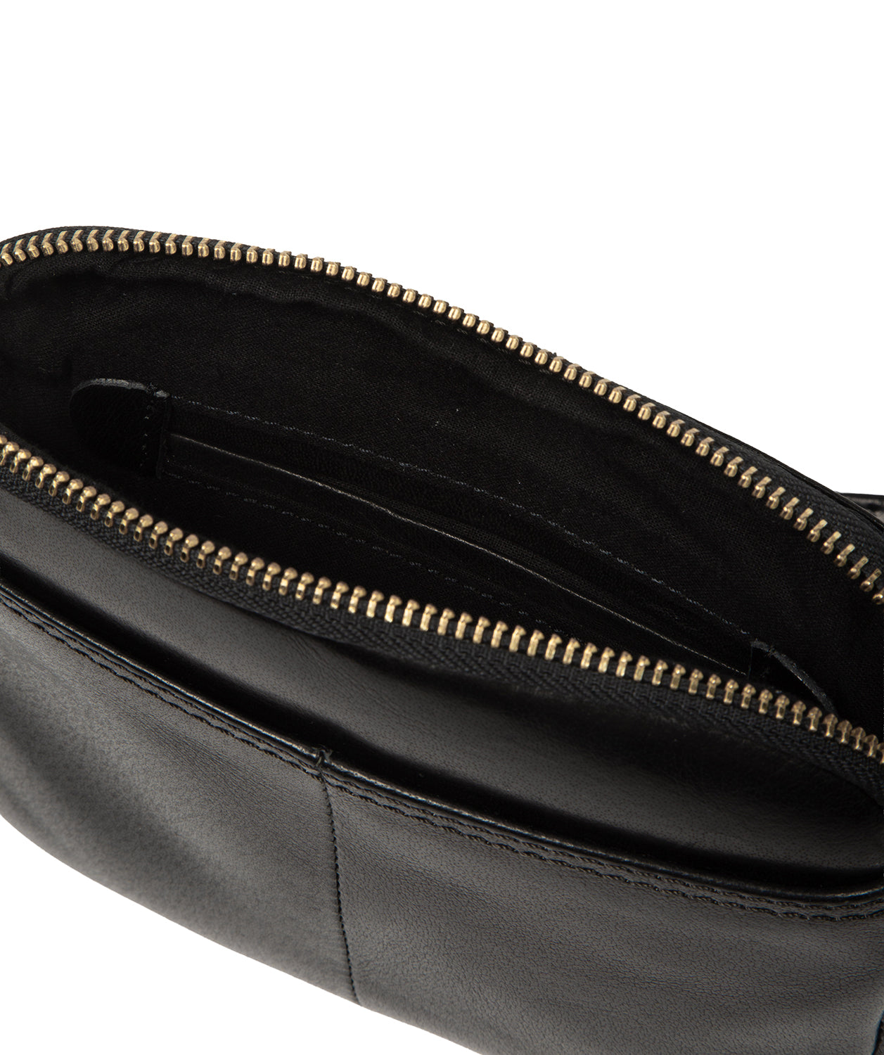 'Jay' Black Leather Cross Body Bag