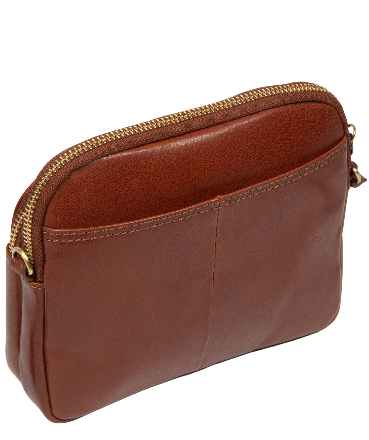 'Jay' Conker Brown Leather Cross Body Bag
