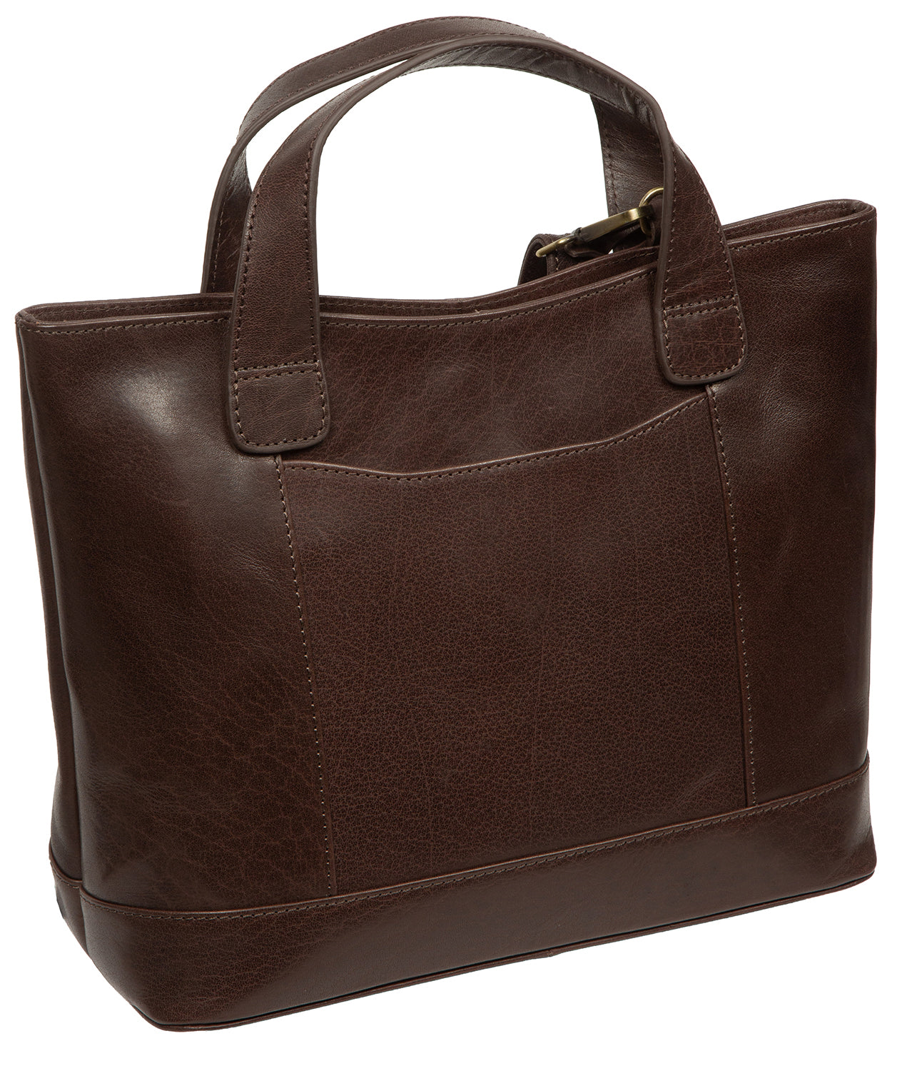 'Elm' Cocoa Leather Tote & Shoulder Bag