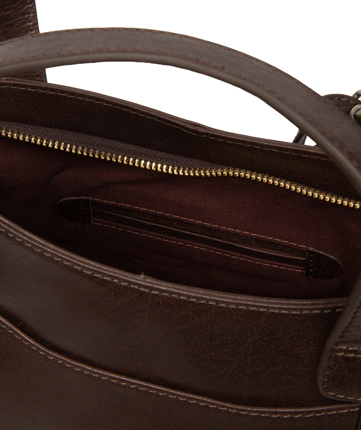 'Elm' Cocoa Leather Tote & Shoulder Bag
