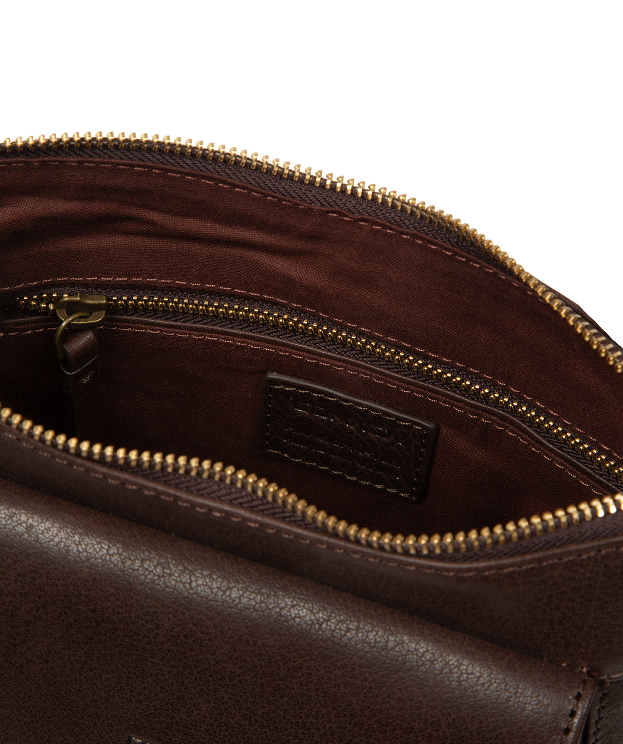 'Misty' Cocoa Leather Cross Body Bag