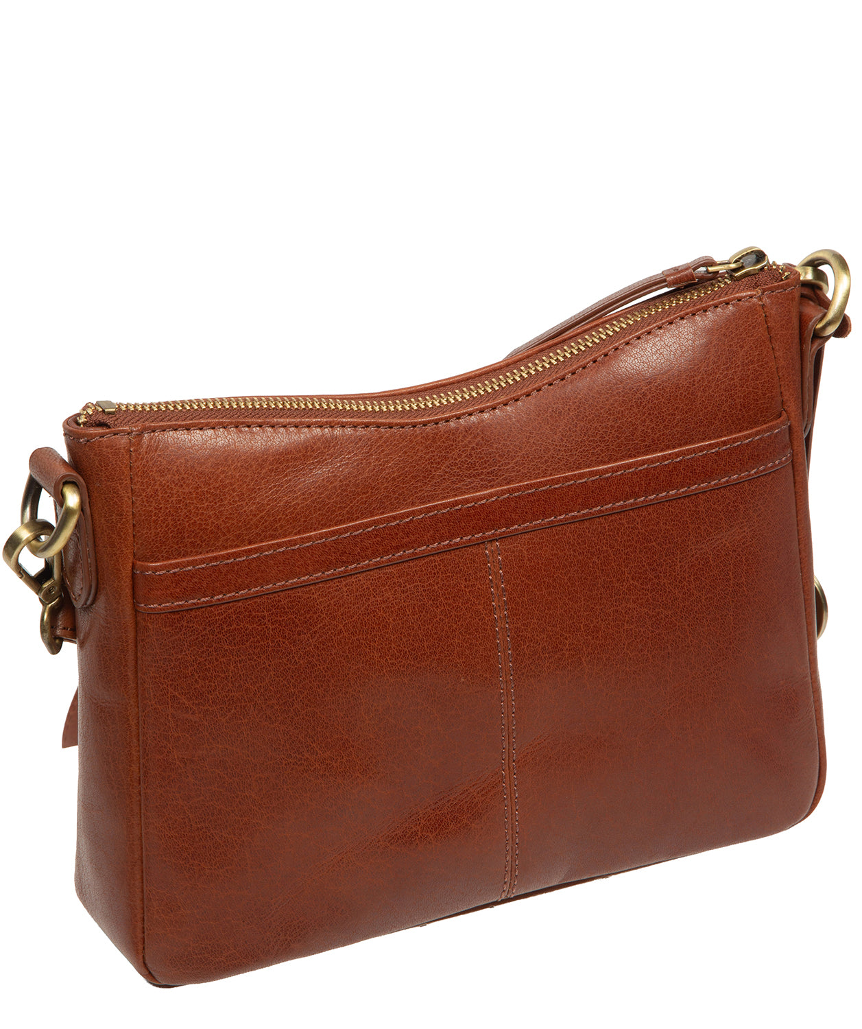 'Misty' Conker Brown Leather Cross Body Bag