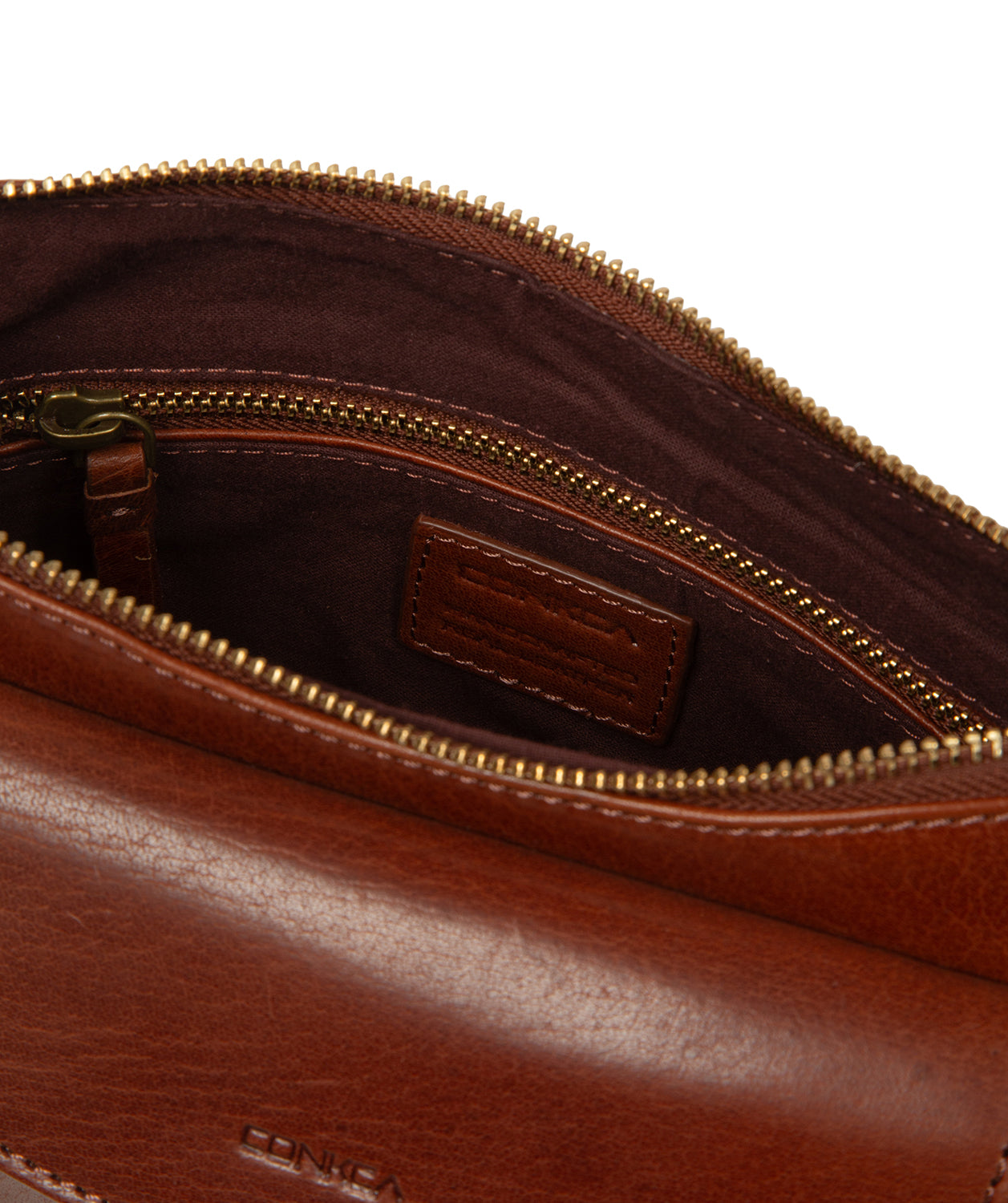 'Misty' Conker Brown Leather Cross Body Bag