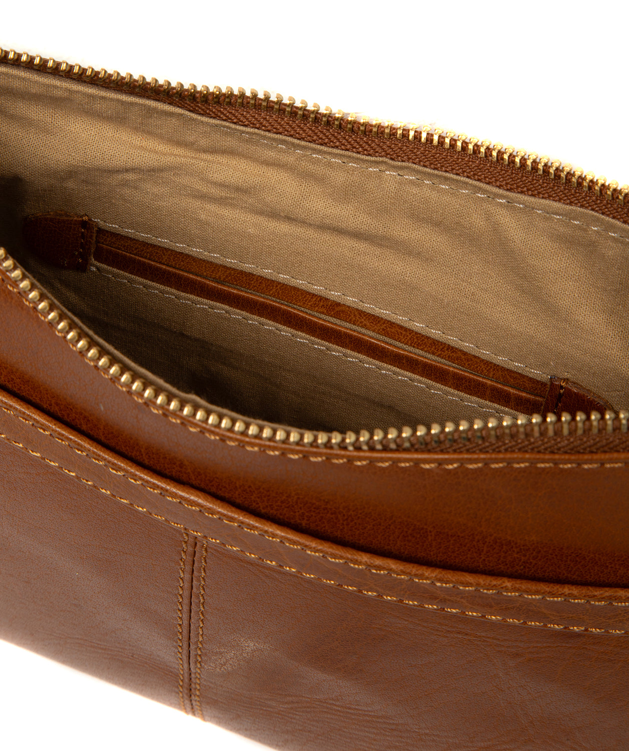 'Misty' Dark Tan Leather Cross Body Bag