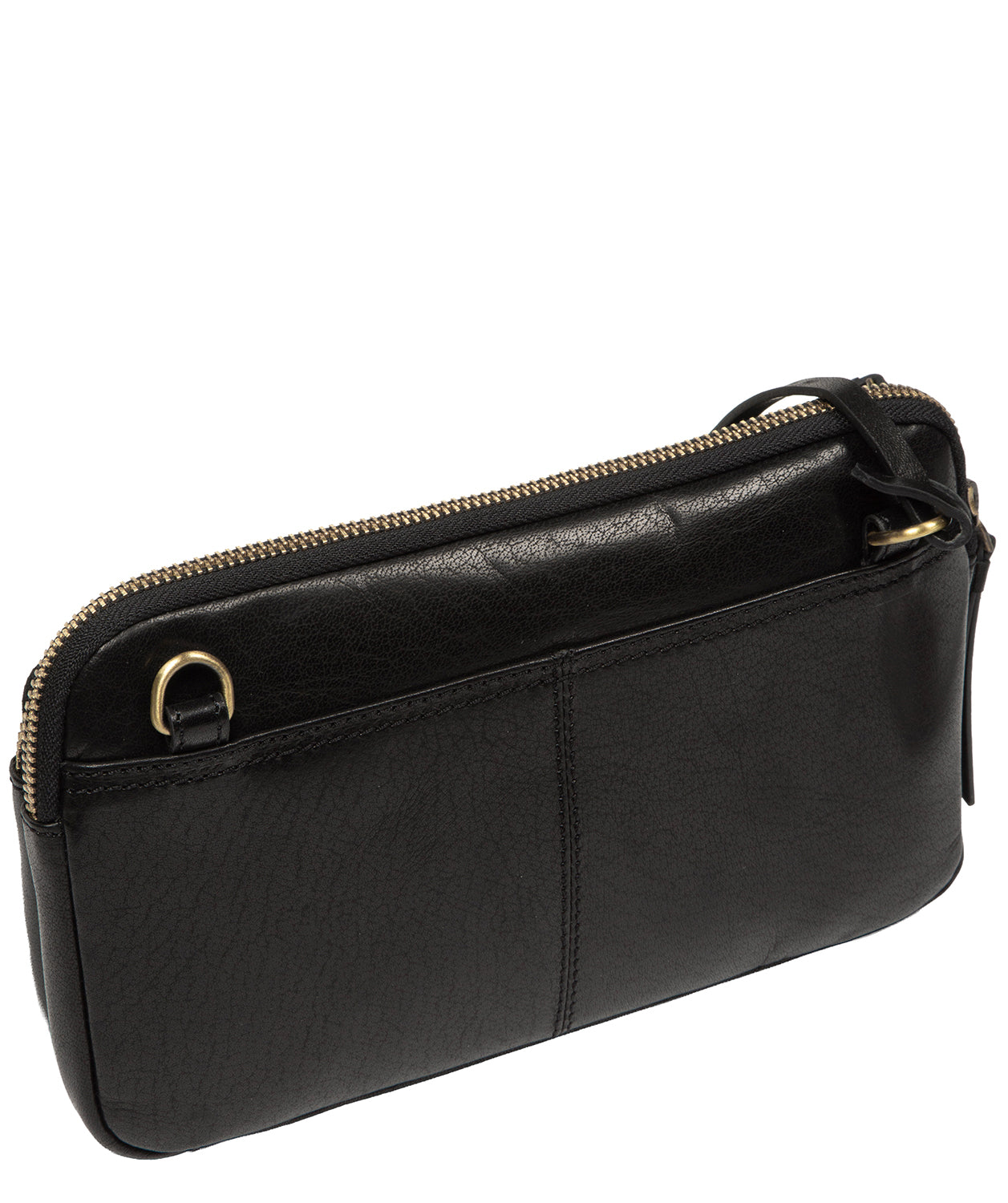 'Birdy' Black Leather Cross Body Bag
