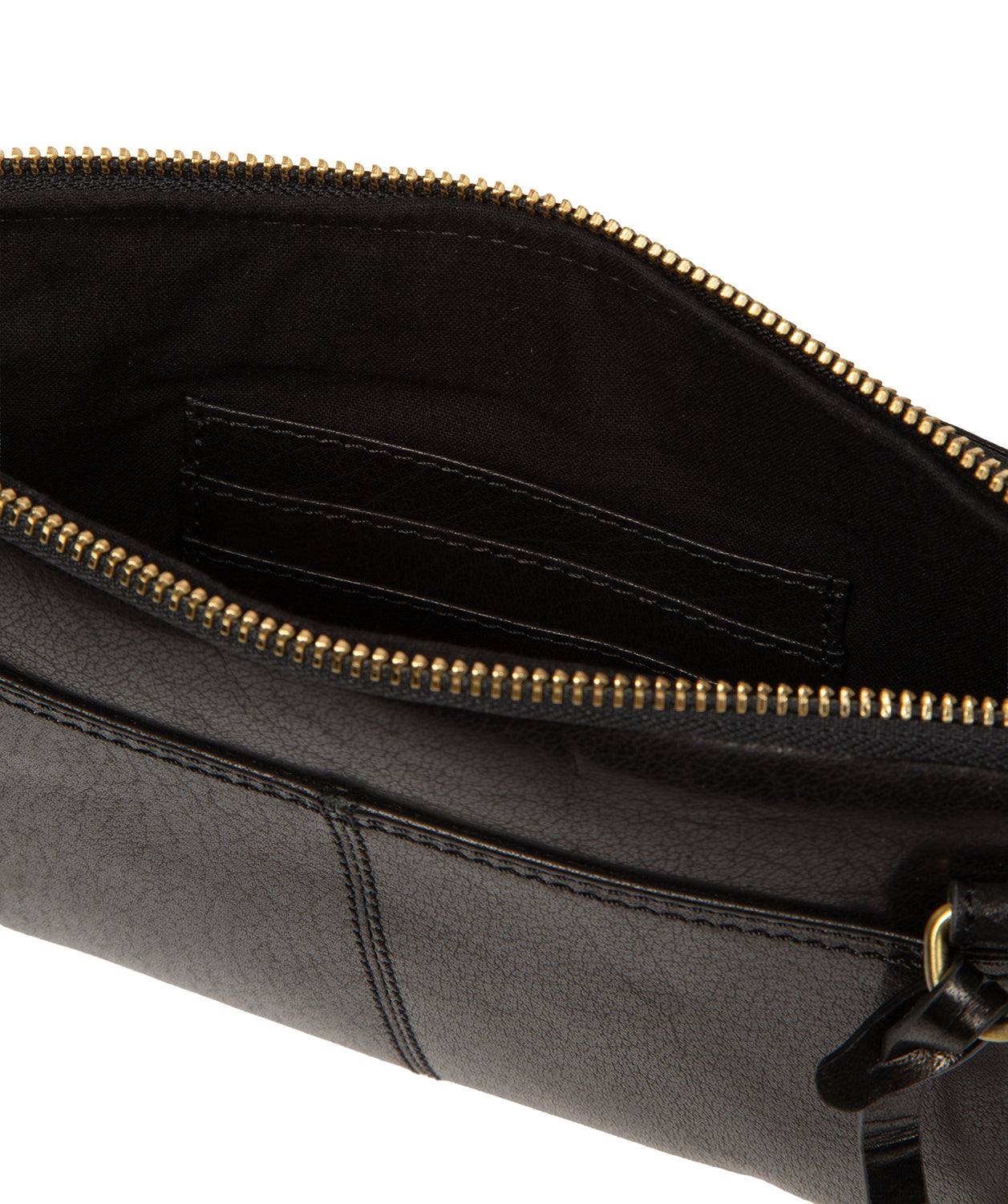'Birdy' Black Leather Cross Body Bag