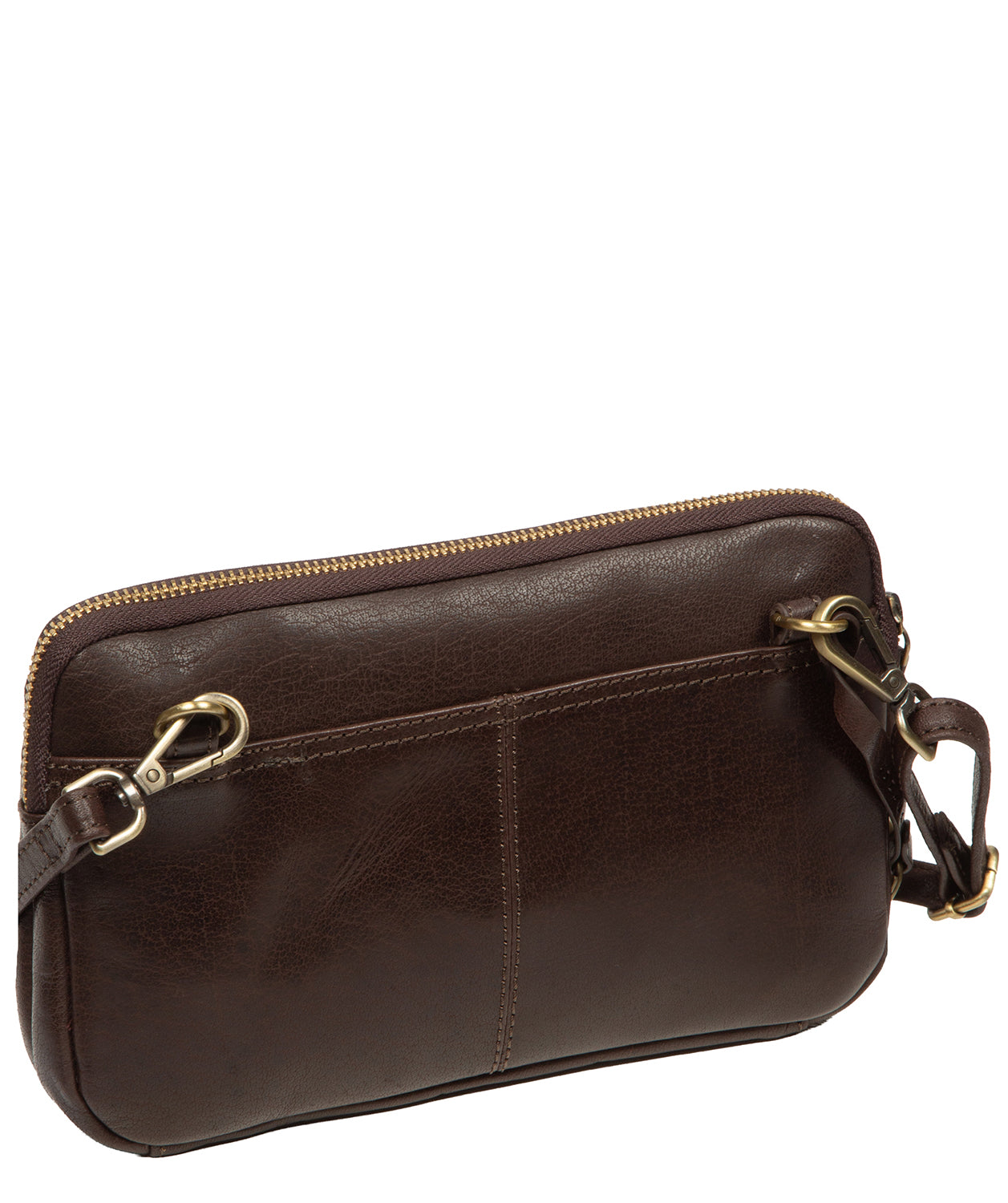 'Birdy' Cocoa Leather Cross Body Bag