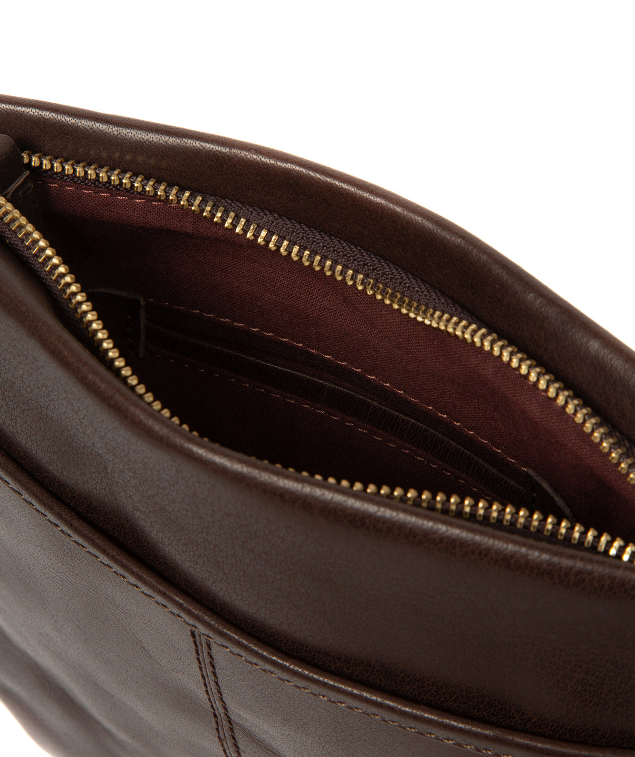 'Dove' Cocoa Leather Cross Body Bag