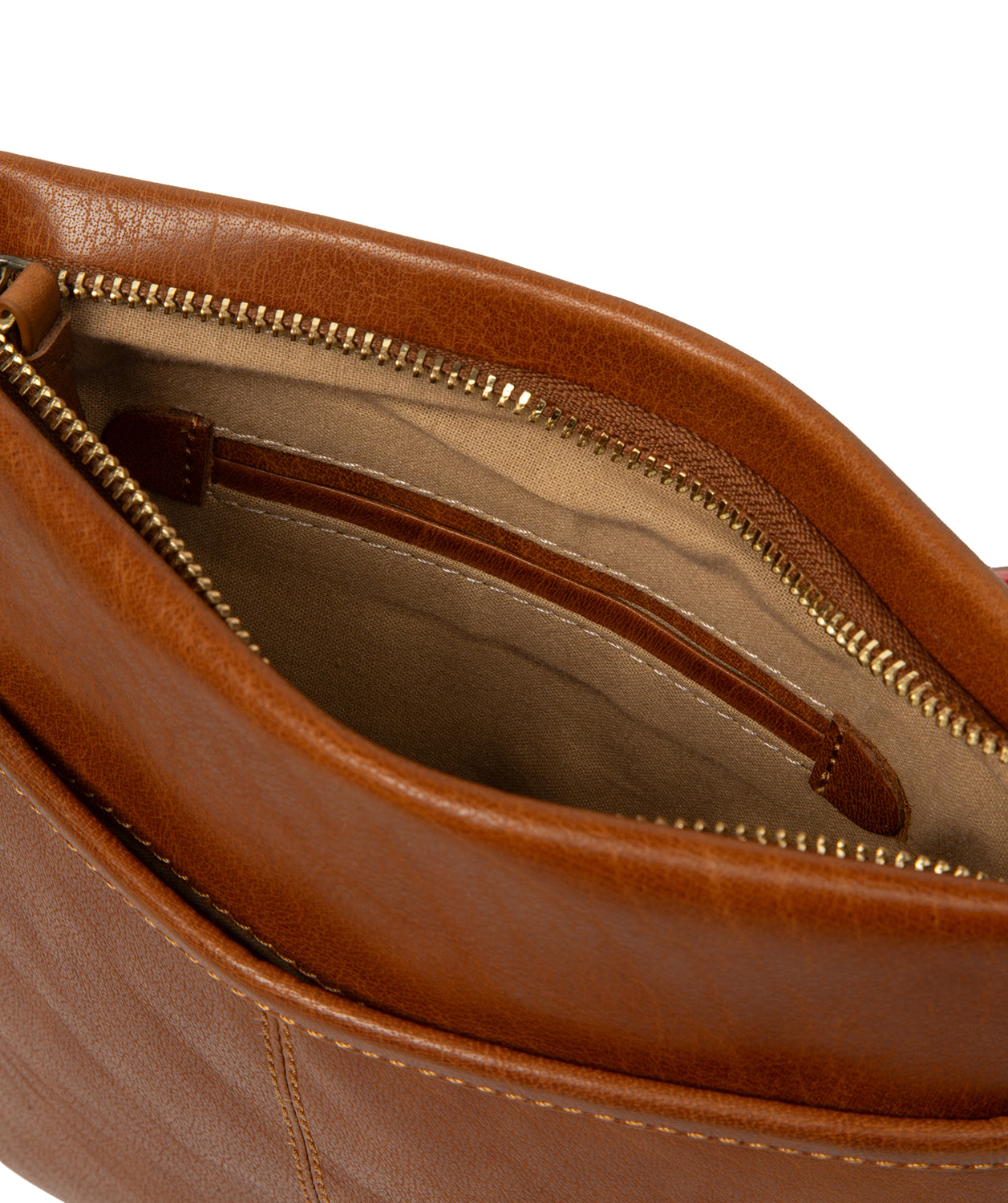 'Dove' Dark Tan Leather Cross Body Bag