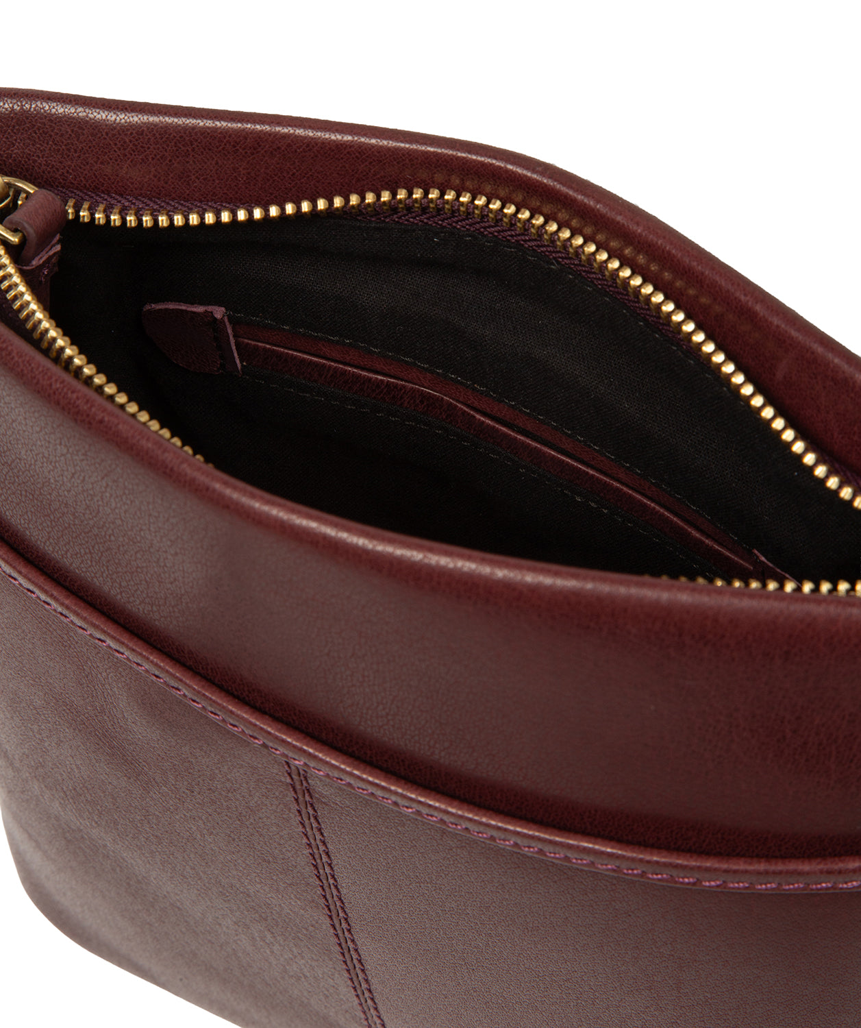 'Dove' Plum Leather Cross Body Bag