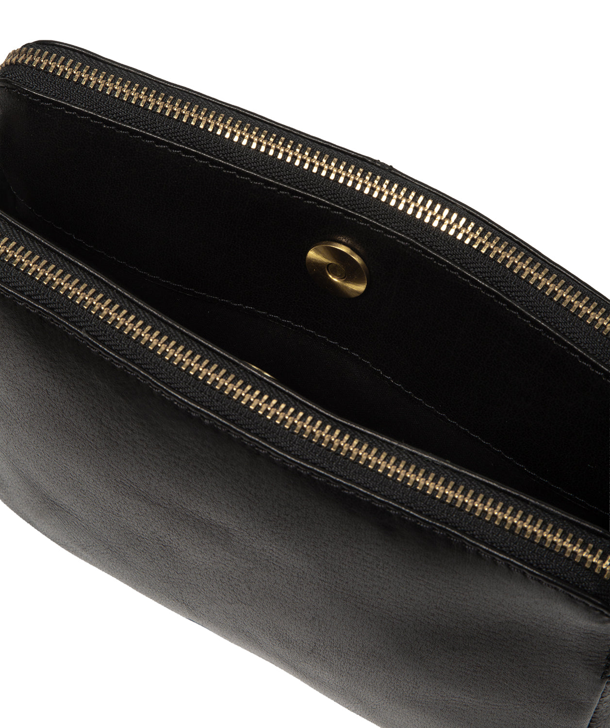 'Robin' Black Leather Cross Body Bag