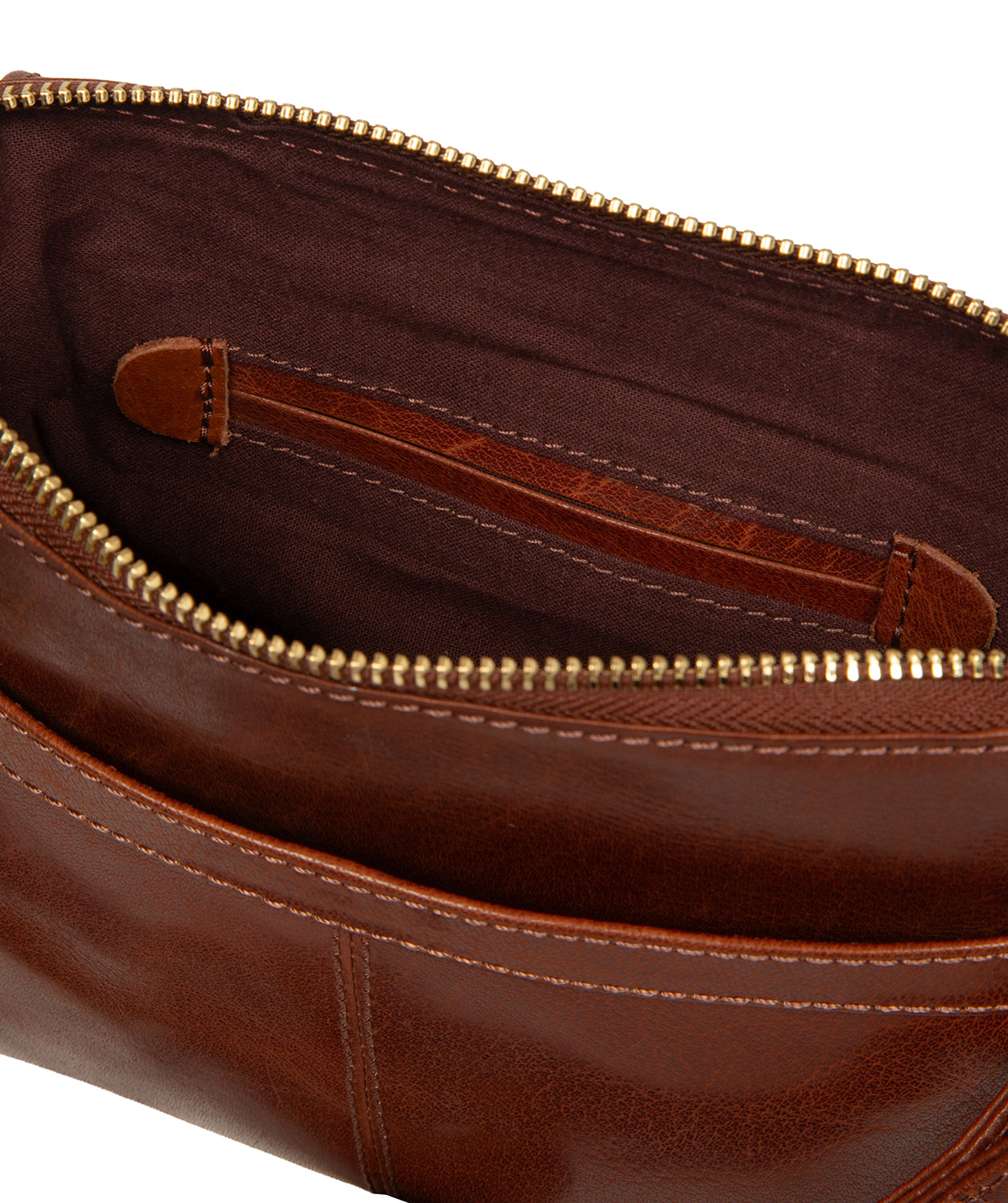 'Starling' Conker Brown Leather Cross Body Bag