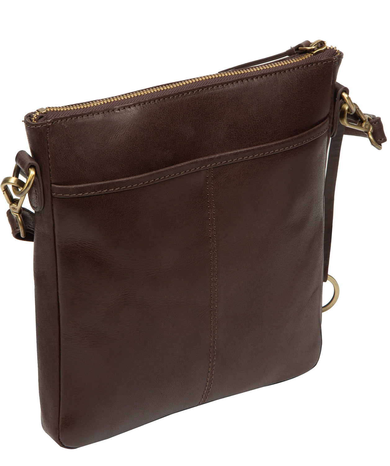 'Holly' Cocoa Leather Cross Body Bag