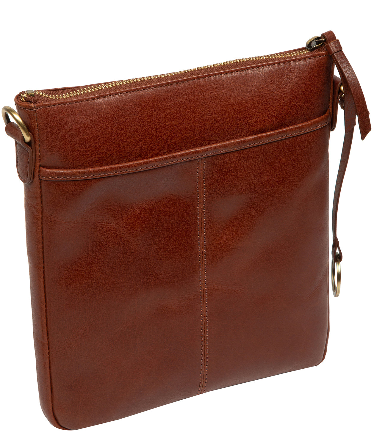 'Holly' Conker Brown Leather Cross Body Bag