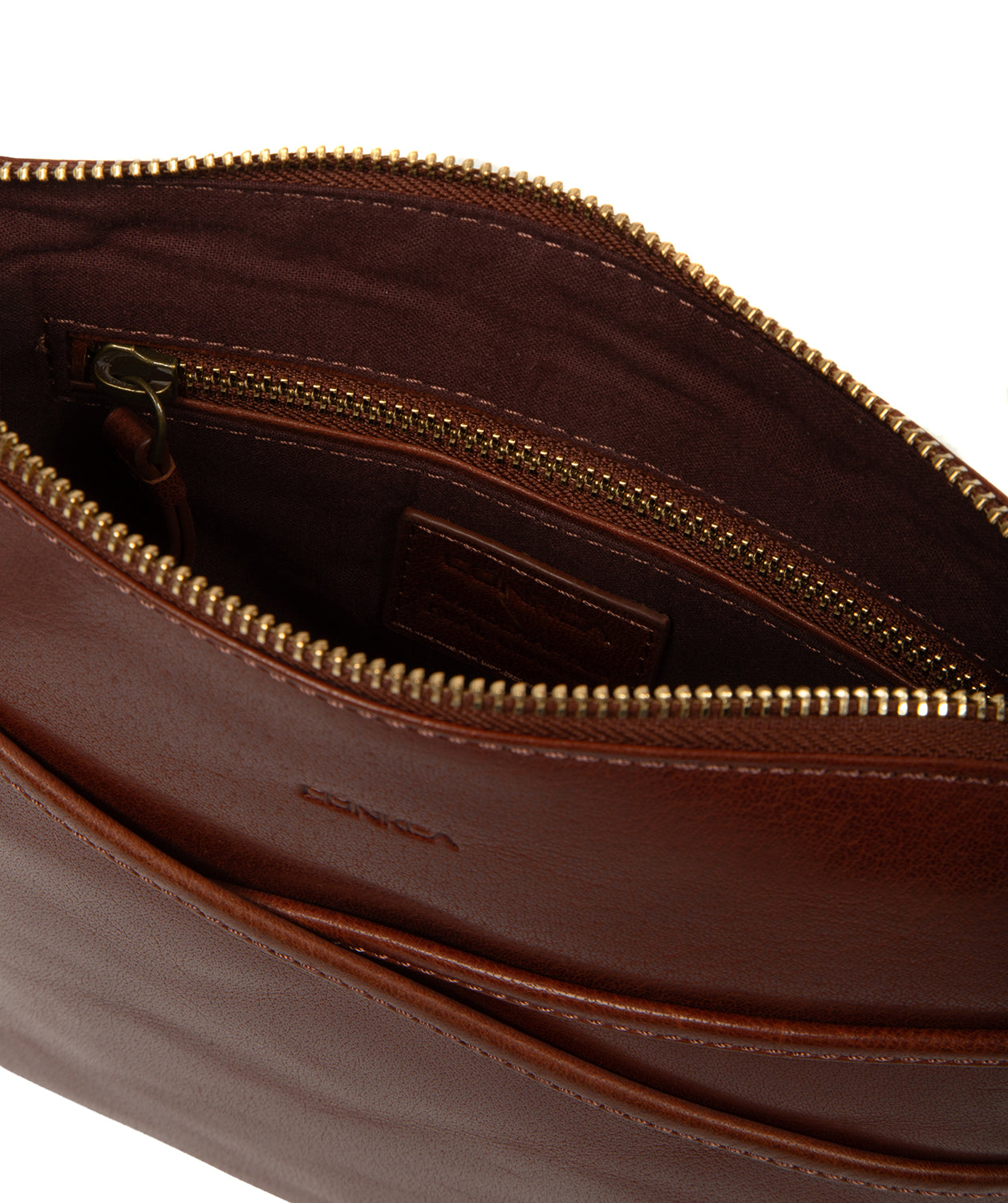 'Holly' Conker Brown Leather Cross Body Bag