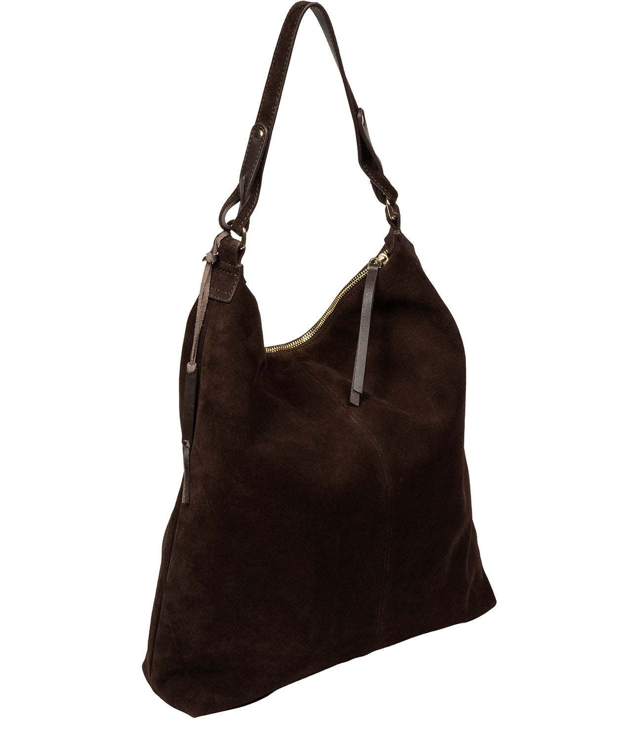 Interior view with zipped pocket and slip pockets