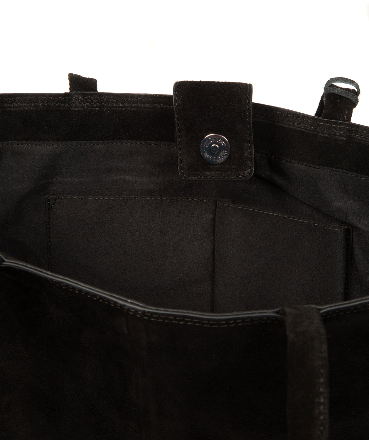 black suede texture and rich colour depth