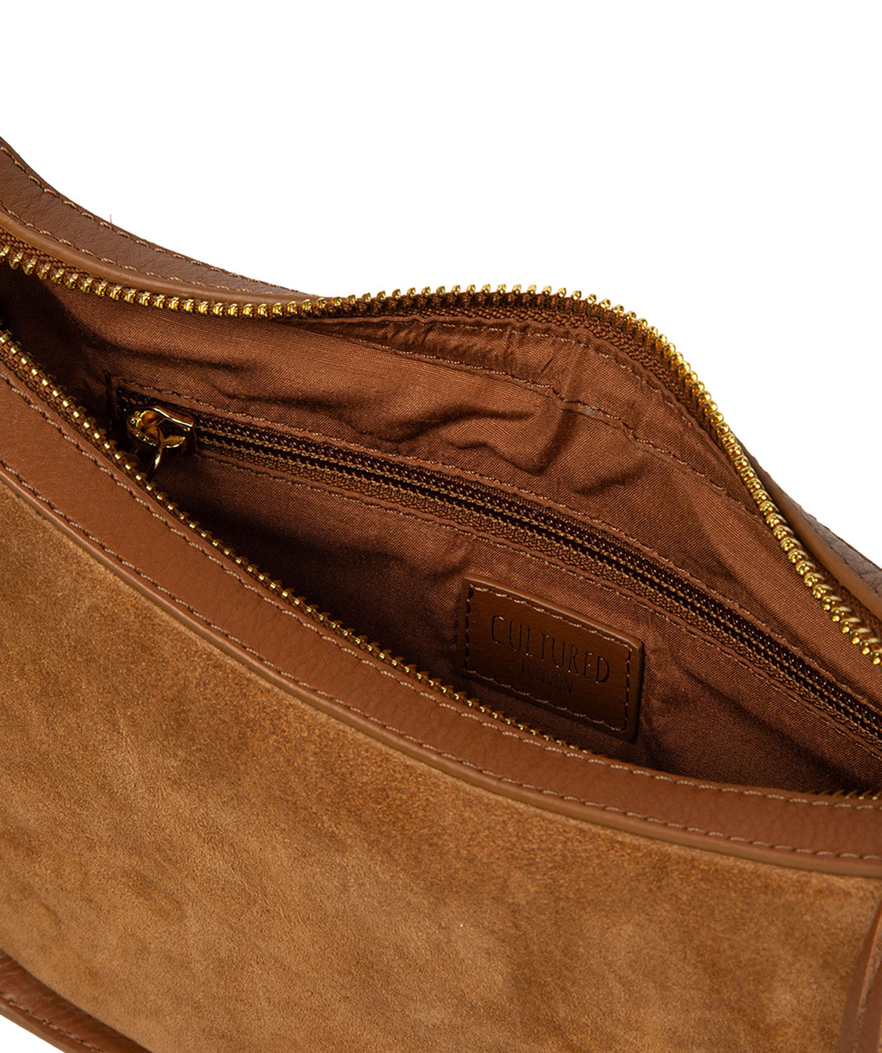 Bag worn on wrist showing 20cm drop length