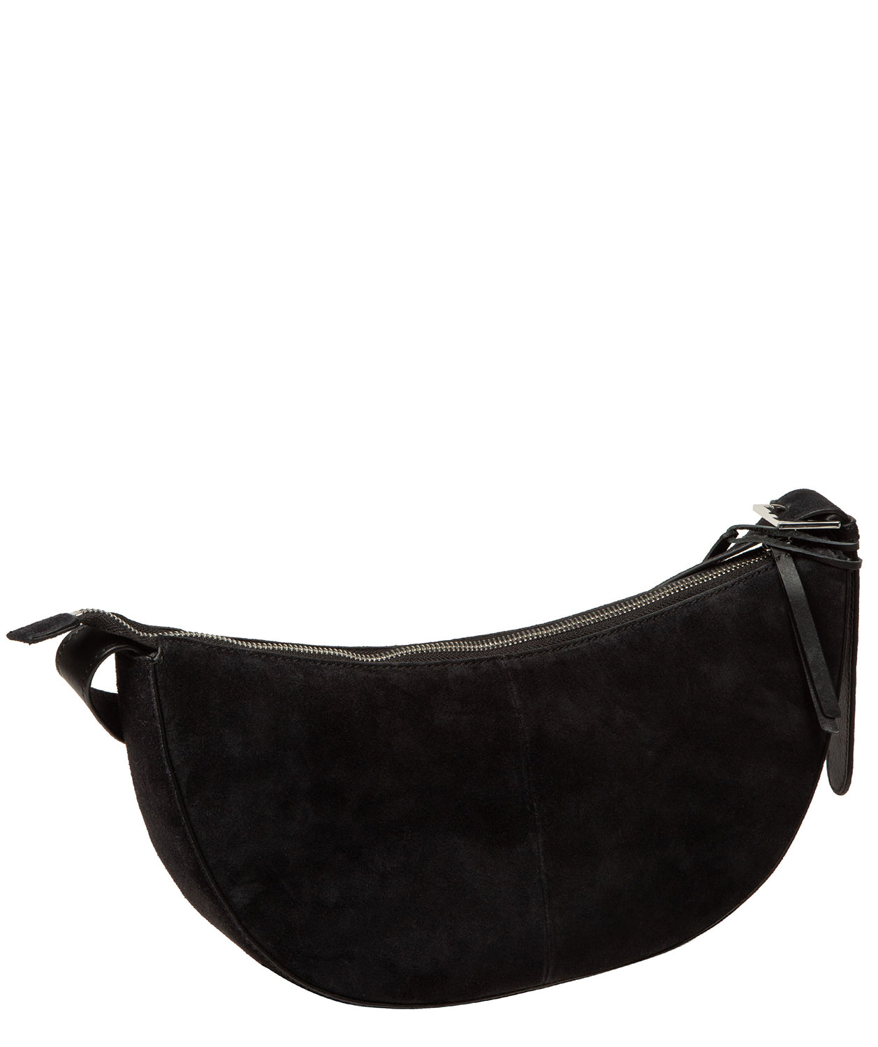 'Carine' Black Suede Cross Body Bag