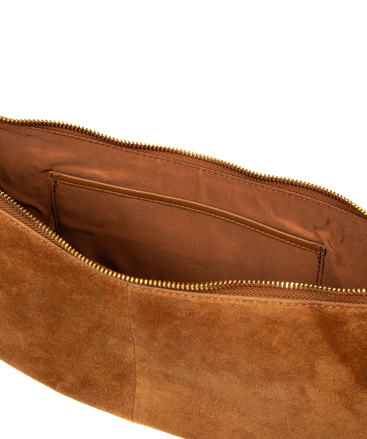 'Carine' Tan Suede Cross Body Bag