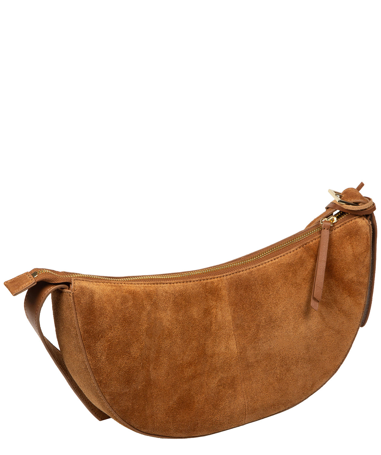 'Carine' Tan Suede Cross Body Bag
