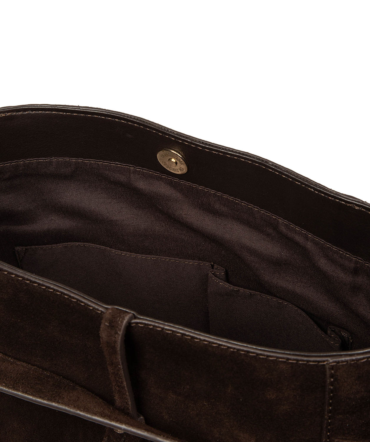 'Anitta' Cocoa Suede Shoulder Bag